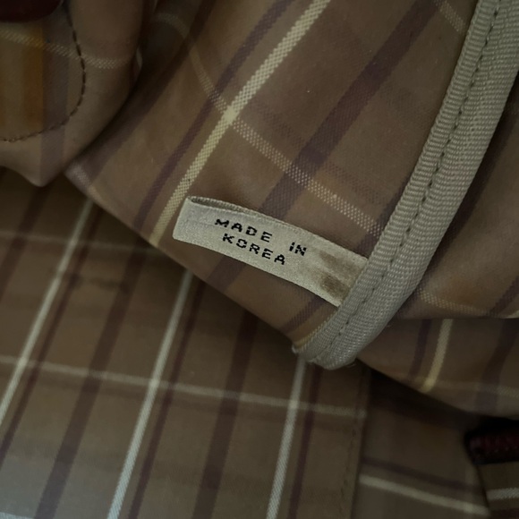 Vintage Polo Ralph Lauren Equestrian Plaid Leather Weekender Satchel Bag Travel - Picture 6 of 16